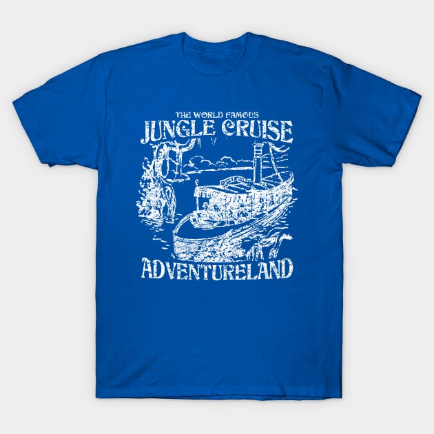 World Famous Jungle Cruise - White Variant T-Shirt by Mouse Magic with John and Joie